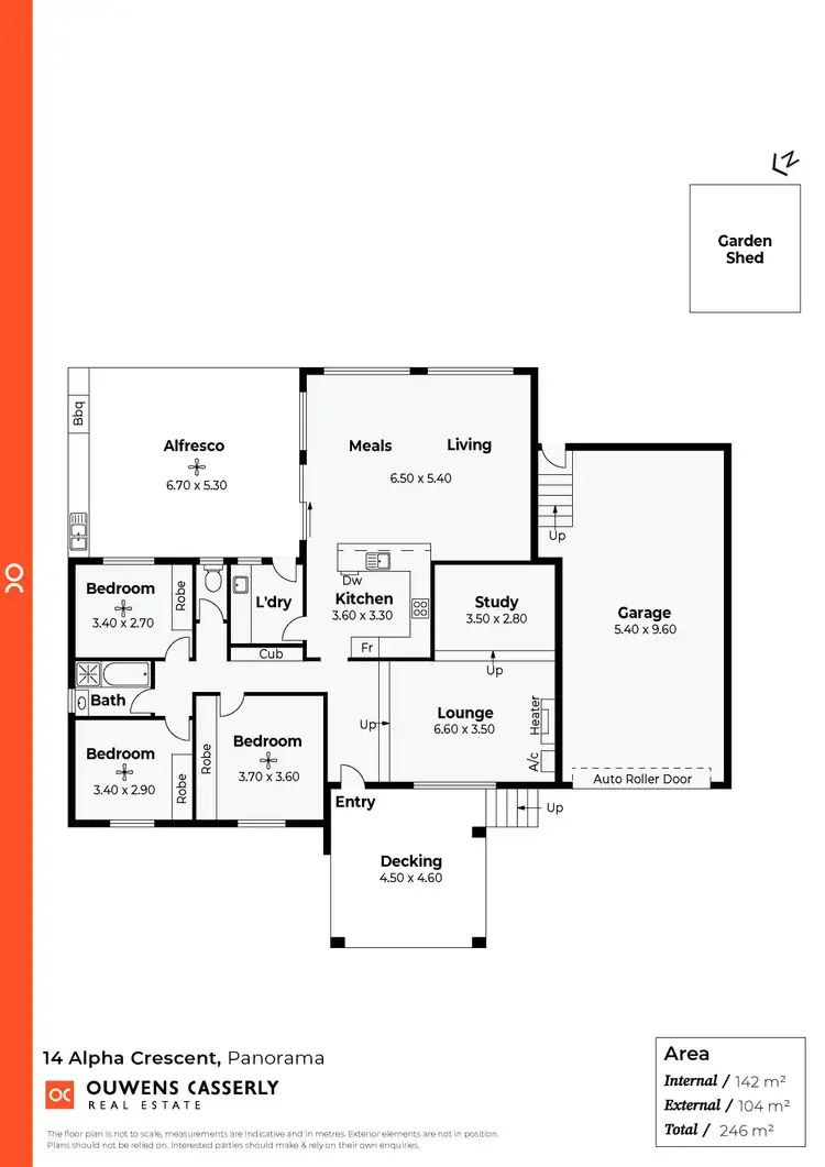 Floorplan of Homely house listing, 14 Alpha Crescent, Panorama SA 5041