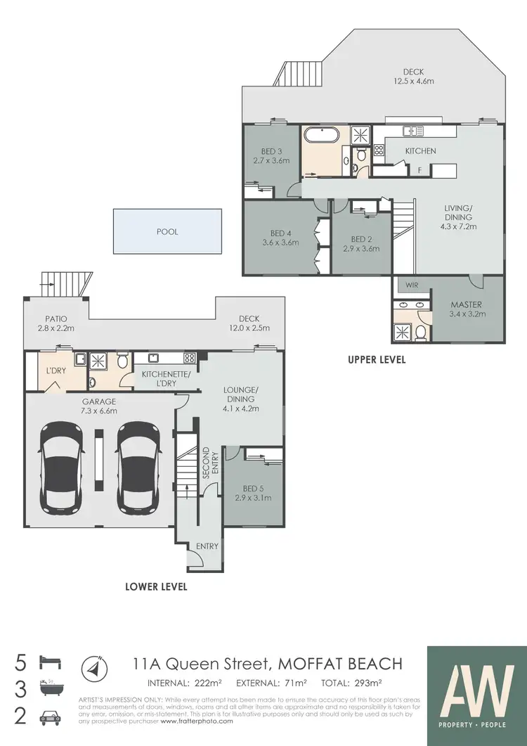Floorplan of Homely house listing, 11A Queen Street, Moffat Beach QLD 4551