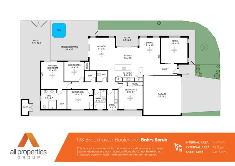 Floorplan of Homely house listing, 138 Brookhaven Boulevard, Bahrs Scrub QLD 4207