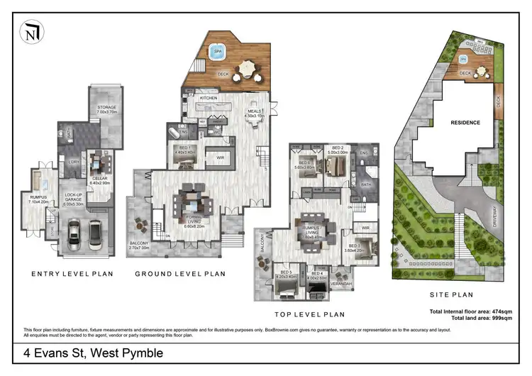 Floorplan of Homely house listing, 4 Evans Street, West Pymble NSW 2073