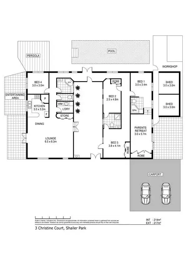 Floorplan of Homely house listing, 3 Christine Court, Shailer Park QLD 4128