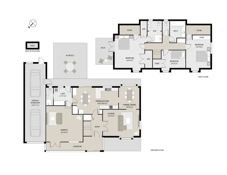 Floorplan of Homely house listing, 11 Denis Drive, Riverside TAS 7250