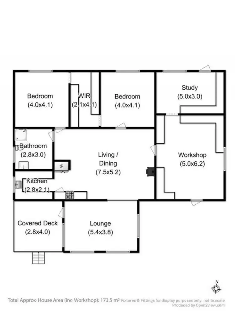 Floorplan of Homely house listing, 427 Abels Bay Rd, Abels Bay TAS 7112