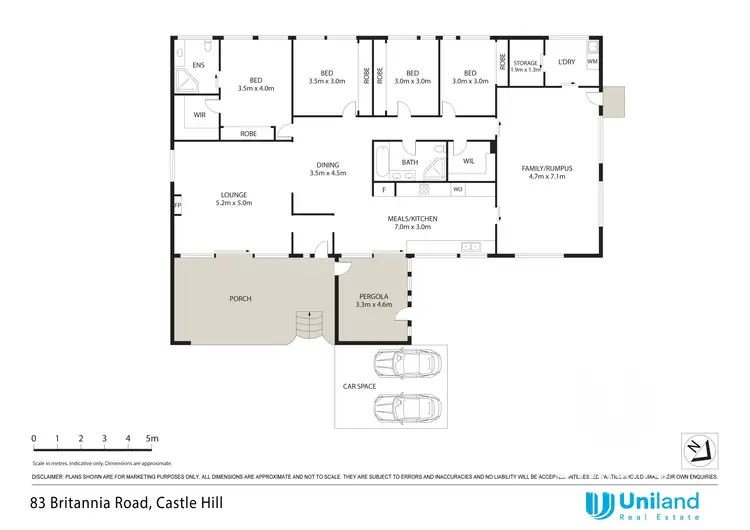 Floorplan of Homely house listing, 83 Britannia Road, Castle Hill NSW 2154