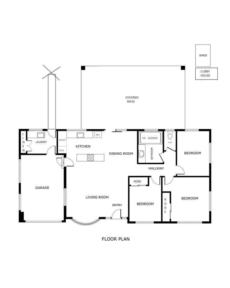 Floorplan of Homely house listing, 3 Hermes Close, Mooroobool QLD 4870