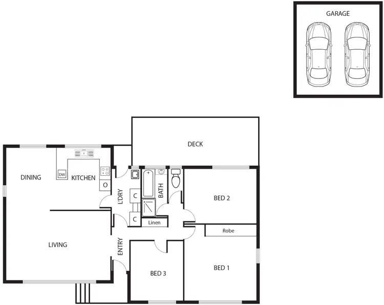 Floorplan of Homely house listing, 12 Snowden Place, Wanniassa ACT 2903
