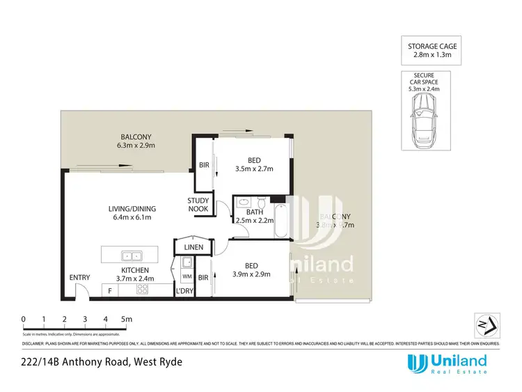 Floorplan of Homely apartment listing, 222/14B Anthony Road, West Ryde NSW 2114