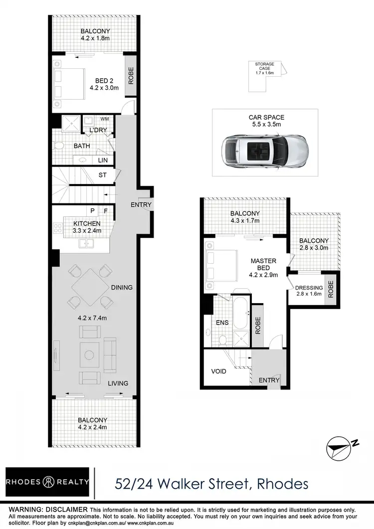 Floorplan of Homely apartment listing, 52/24 Walker Street, Rhodes NSW 2138
