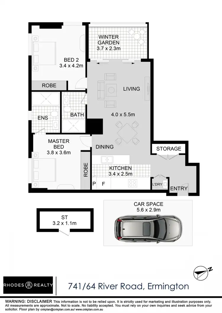 Floorplan of Homely apartment listing, 741/64 River Road, Ermington NSW 2115