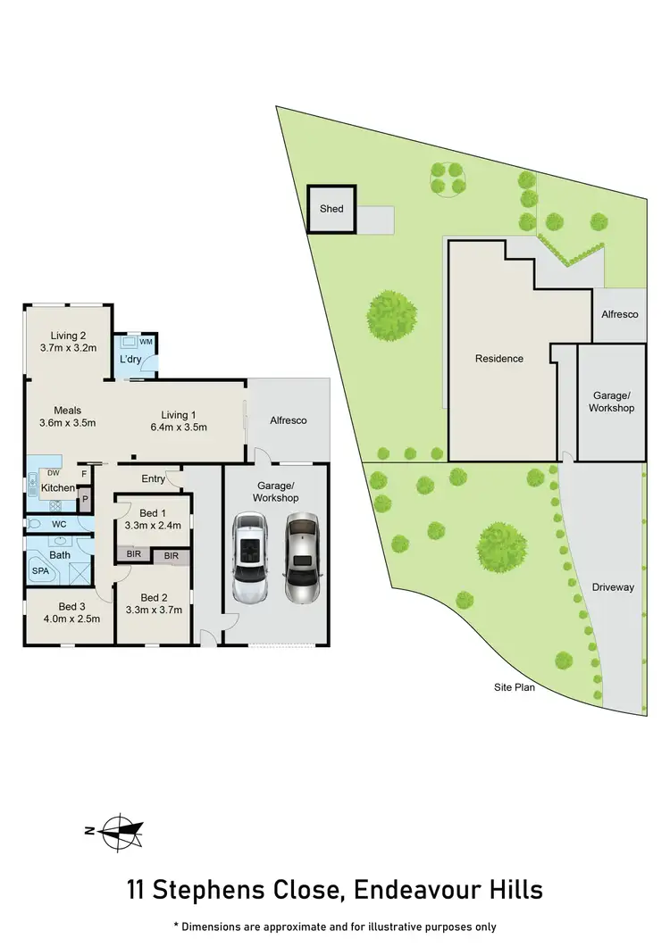 Floorplan of Homely house listing, 11 Stephens Close, Endeavour Hills VIC 3802