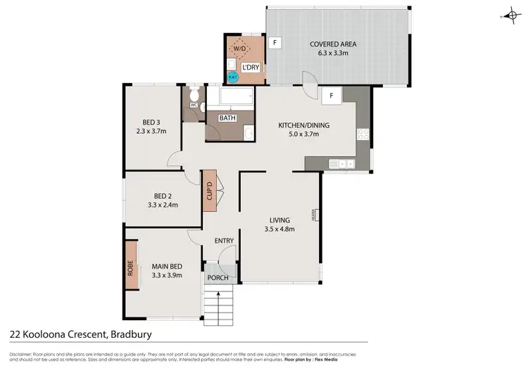 Floorplan of Homely house listing, 22 Kooloona Crescent, Bradbury NSW 2560