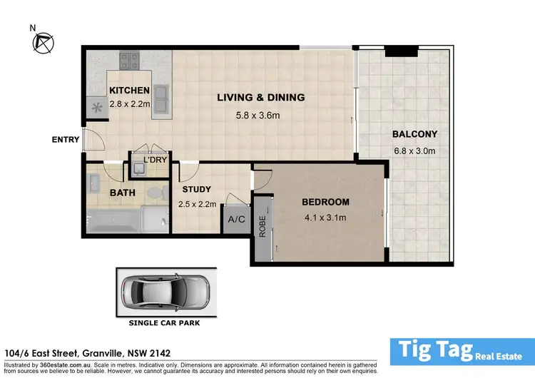 Floorplan of Homely apartment listing, 104/6 East Street, Granville NSW 2142