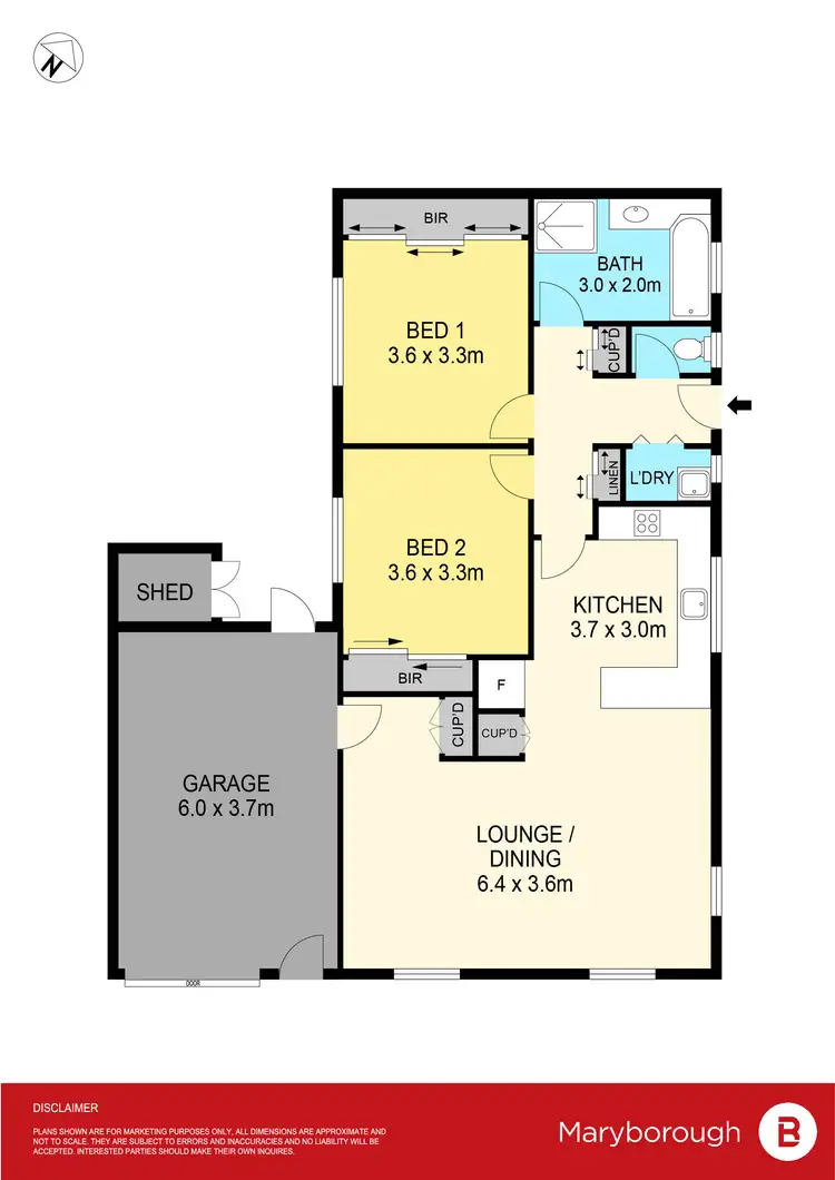 Floorplan of Homely house listing, 2/55 Burke Street, Maryborough VIC 3465