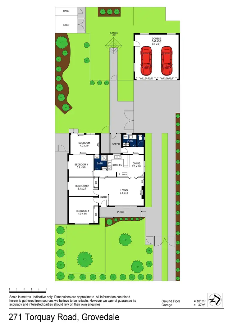 Floorplan of Homely house listing, 271 Torquay Road, Grovedale VIC 3216