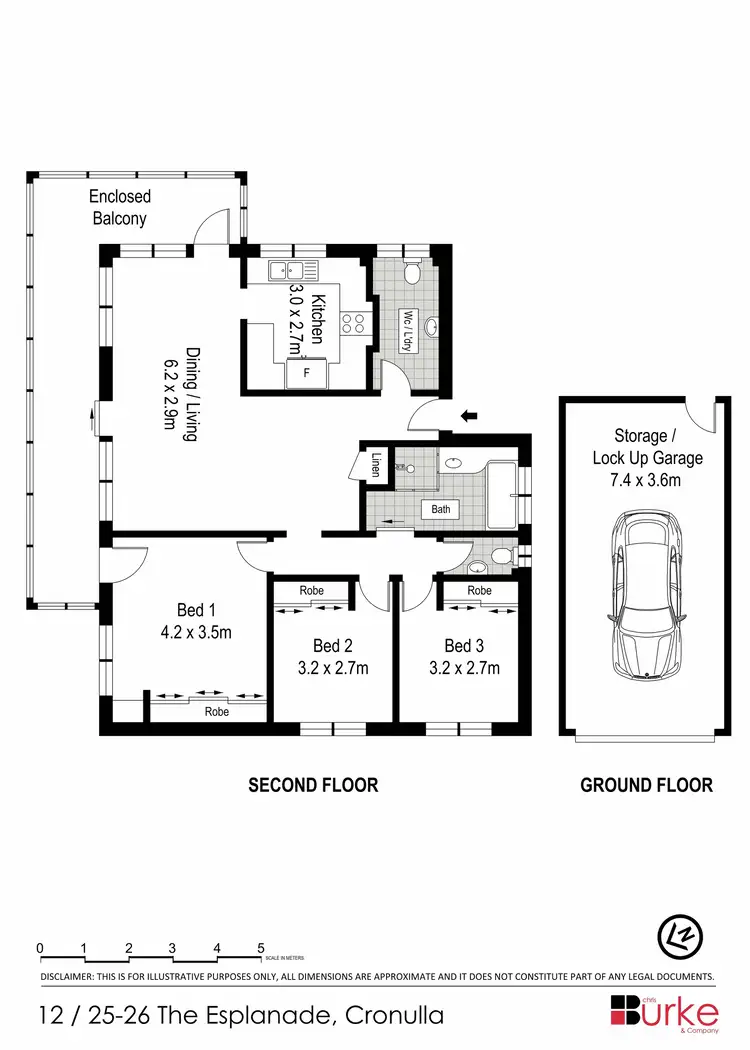 Floorplan of Homely apartment listing, 12/25-26 The Esplanade, Cronulla NSW 2230