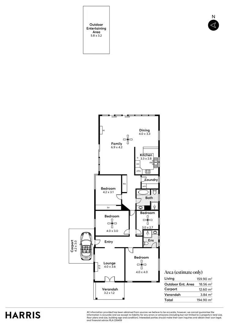 Floorplan of Homely house listing, 14 Keyes Street, Linden Park SA 5065