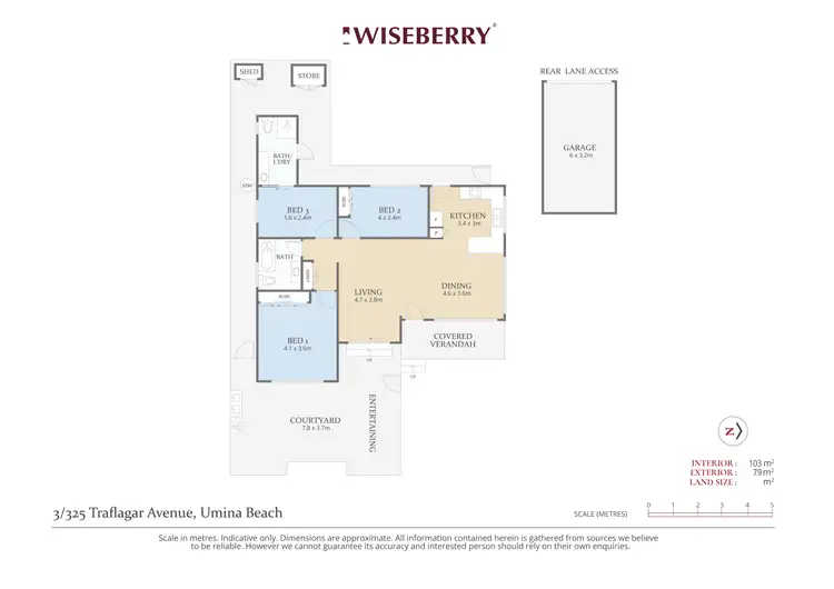 Floorplan of Homely villa listing, 3/325 Trafalgar Avenue, Umina Beach NSW 2257