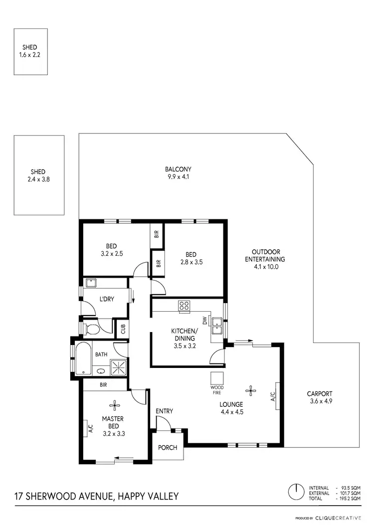 Floorplan of Homely house listing, 17 Sherwood Avenue, Happy Valley SA 5159