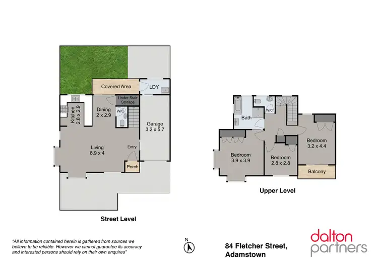 Floorplan of Homely townhouse listing, 84 Fletcher Street, Adamstown NSW 2289