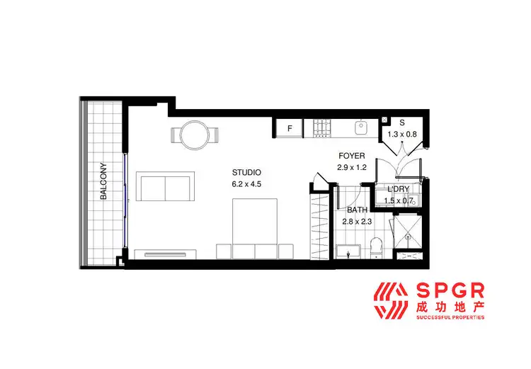 Floorplan of Homely apartment listing, 202/75A Grima Street, Schofields NSW 2762
