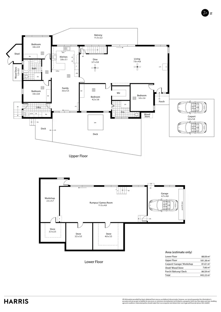 Floorplan of Homely house listing, 18 Hurds Hill Drive, Coromandel Valley SA 5051