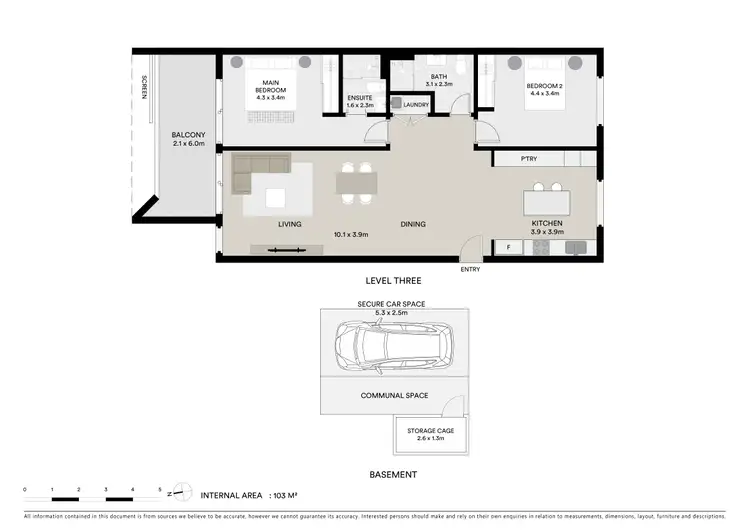 Floorplan of Homely apartment listing, 306/26 Merton Street, Sutherland NSW 2232
