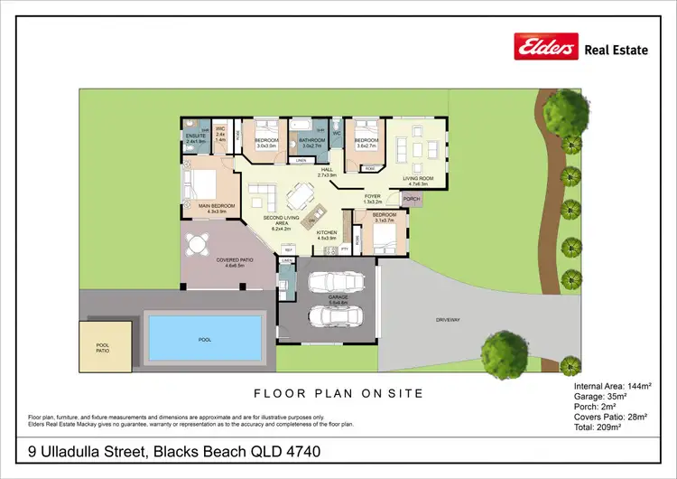 Floorplan of Homely house listing, 9 Ulladulla Street, Blacks Beach QLD 4740