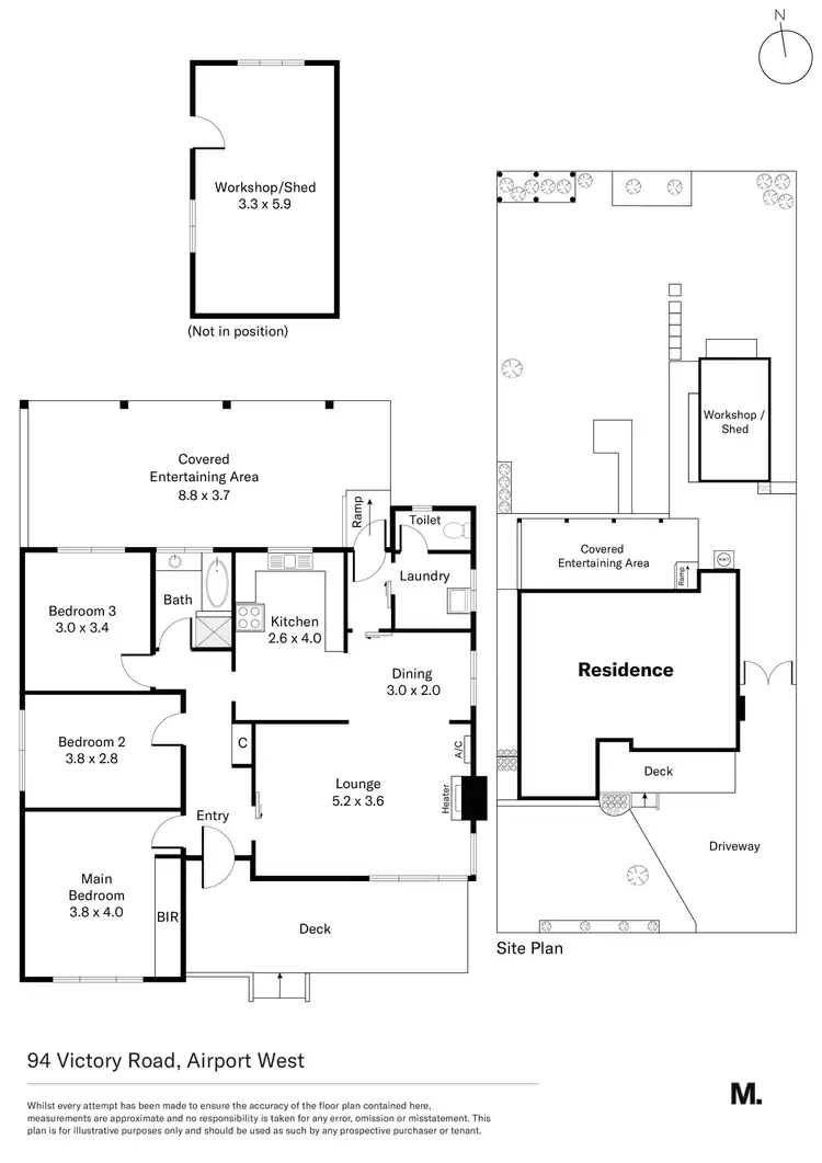 Floorplan of Homely house listing, 94 Victory Road, Airport West VIC 3042