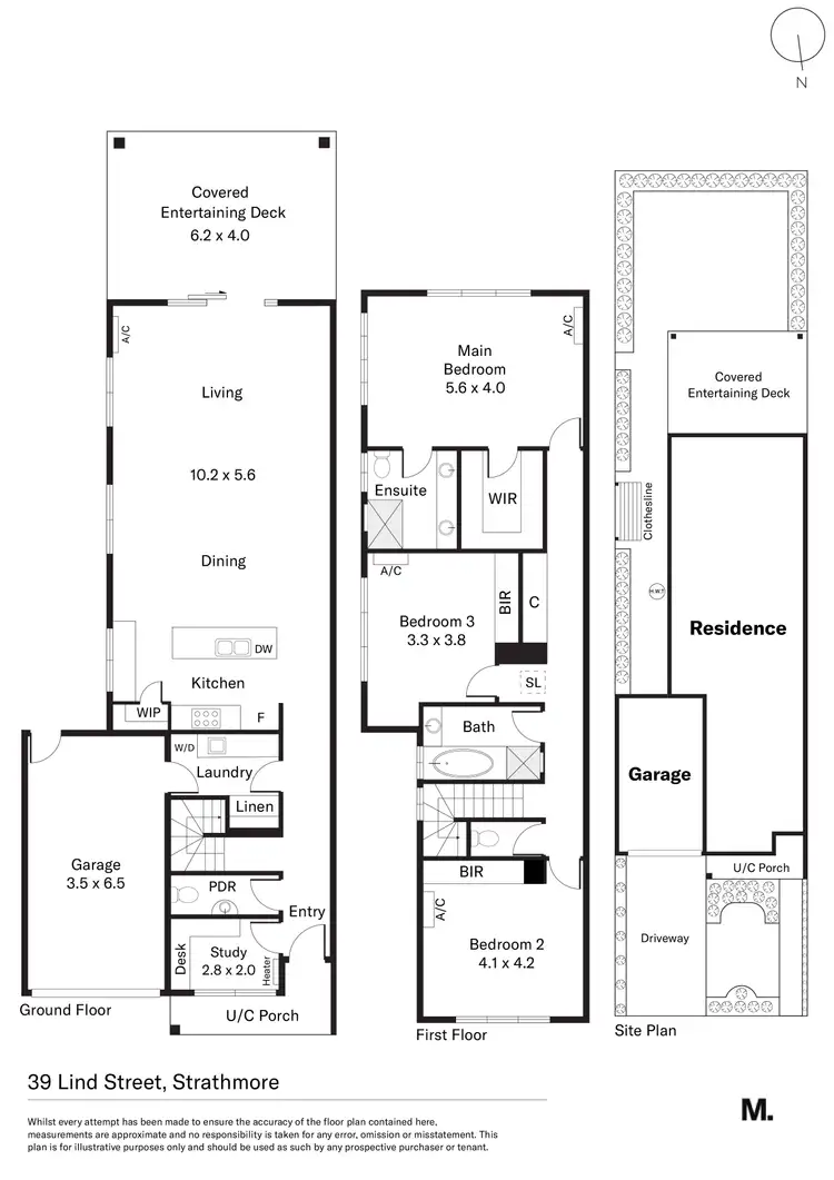 Floorplan of Homely house listing, 39 Lind Street, Strathmore VIC 3041