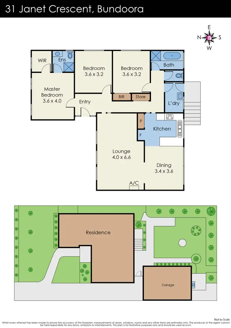 Floorplan of Homely house listing, 31 Janet Crescent, Bundoora VIC 3083