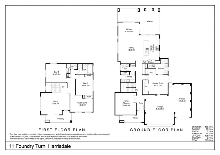 Floorplan of Homely house listing, 11 Foundry Turn, Harrisdale WA 6112