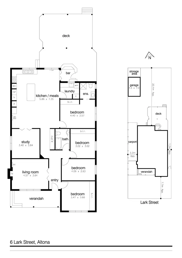 Floorplan of Homely house listing, 6 Lark Street, Altona VIC 3018