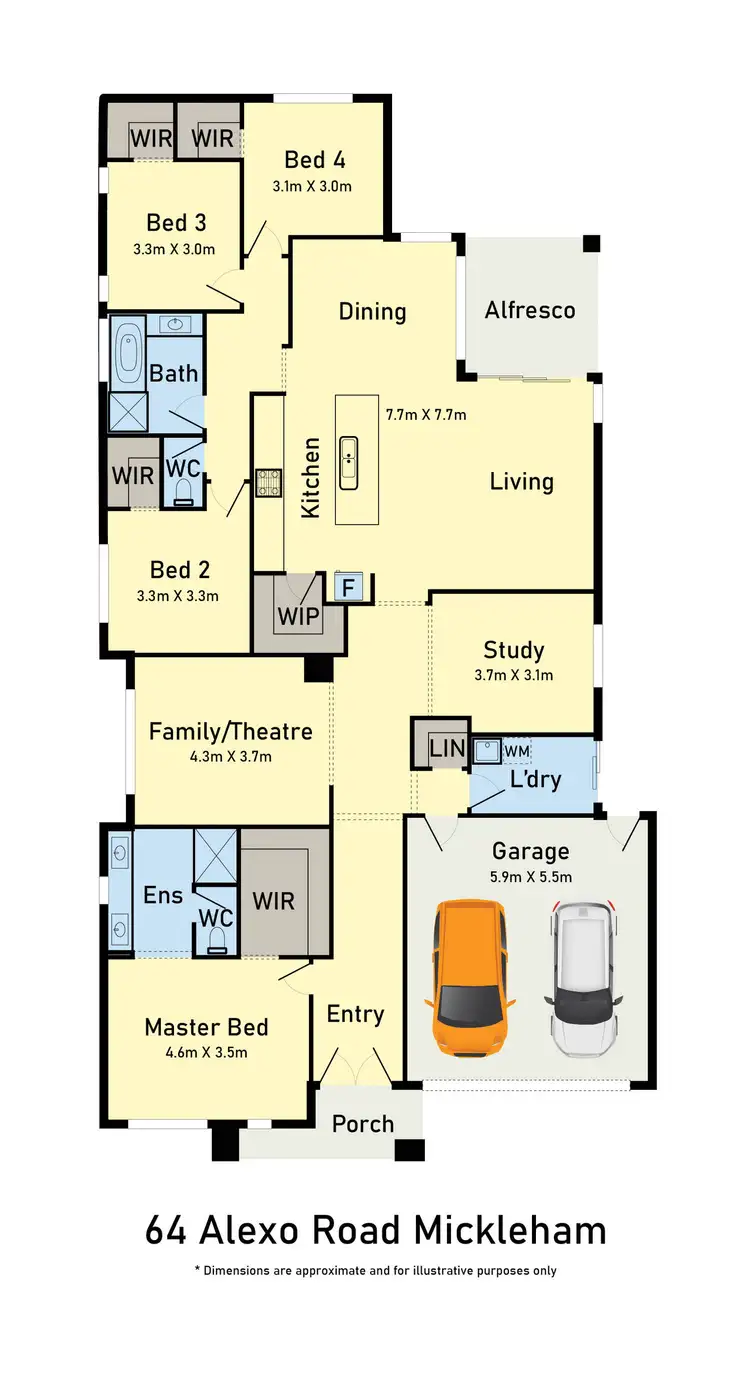 Floorplan of Homely house listing, 64 Alexo Road, Mickleham VIC 3064