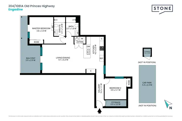 Floorplan of Homely unit listing, 204/1081a Old Princes Highway, Engadine NSW 2233