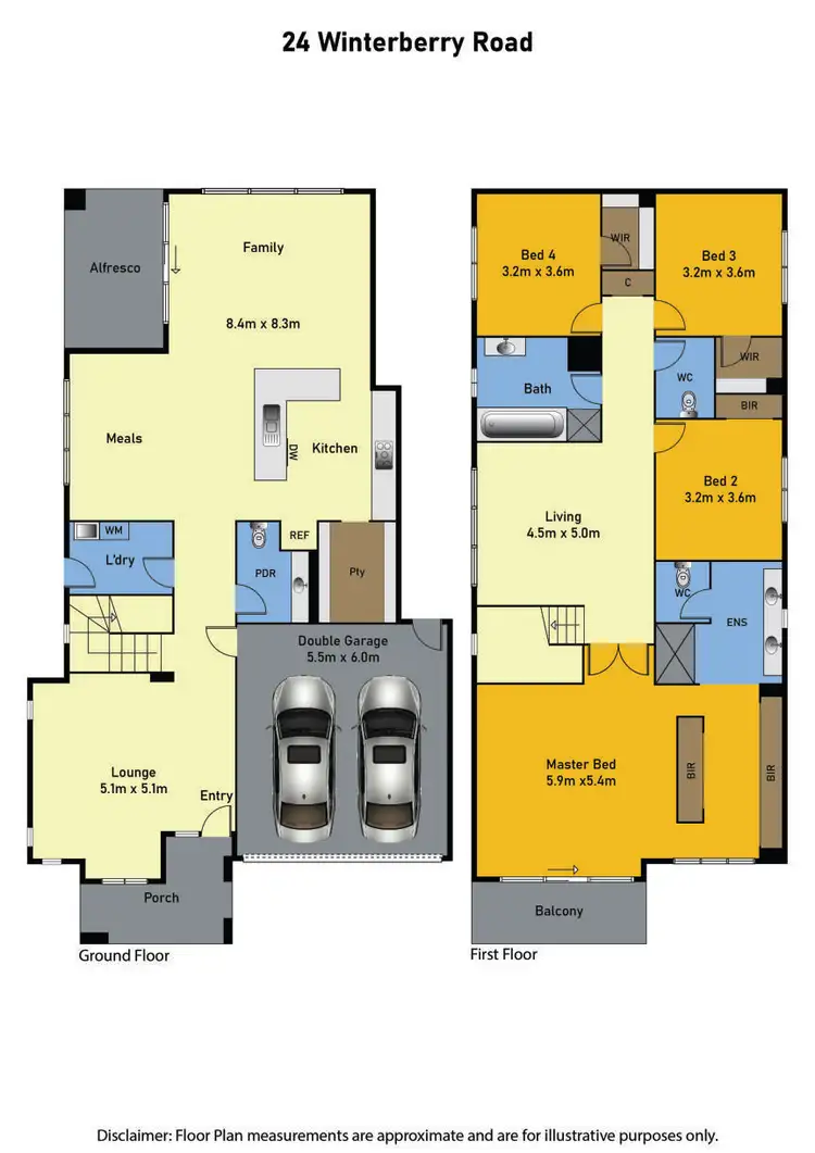 Floorplan of Homely house listing, 24 Winterberry Road, Point Cook VIC 3030