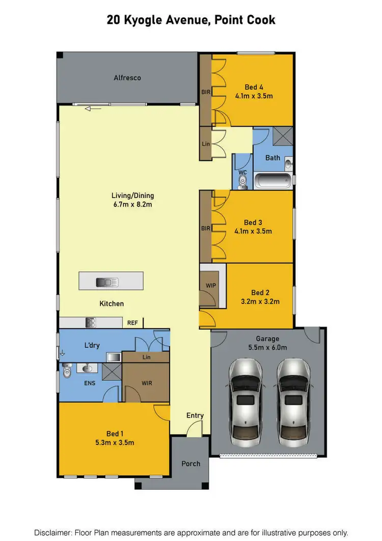 Floorplan of Homely house listing, 20 Kyogle Avenue, Point Cook VIC 3030