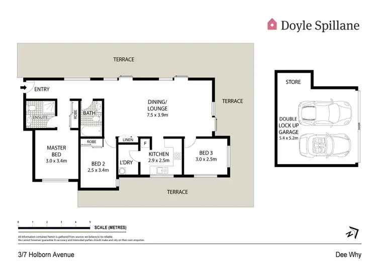 Floorplan of Homely apartment listing, 3/7 Holborn Avenue, Dee Why NSW 2099