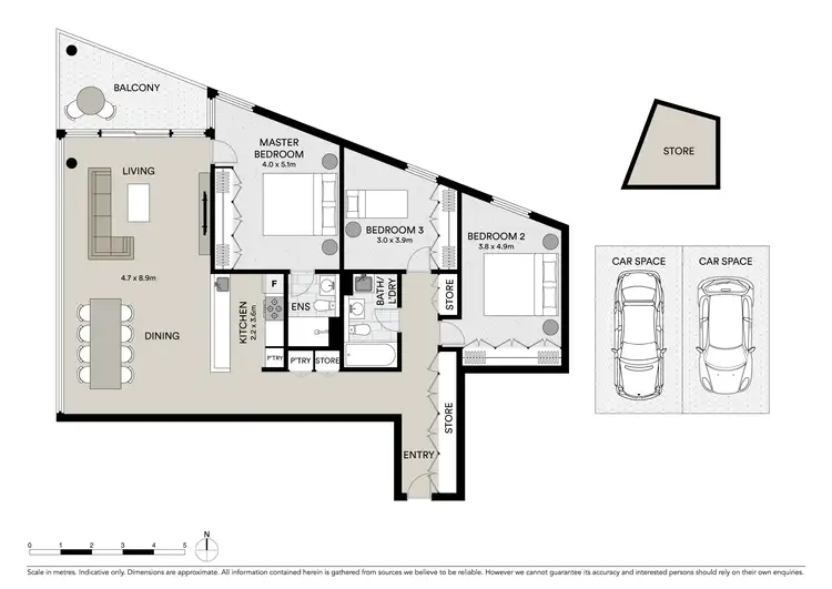 Floorplan of Homely apartment listing, 804/38 Hickson Road, Sydney NSW 2000