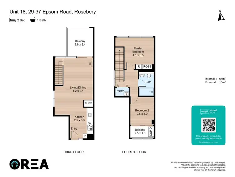 Floorplan of Homely apartment listing, 18/29-37 Epsom Road, Rosebery NSW 2018