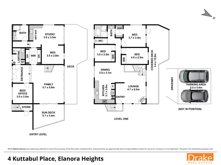 Floorplan of Homely house listing, 4 Kuttabul Place, Elanora Heights NSW 2101