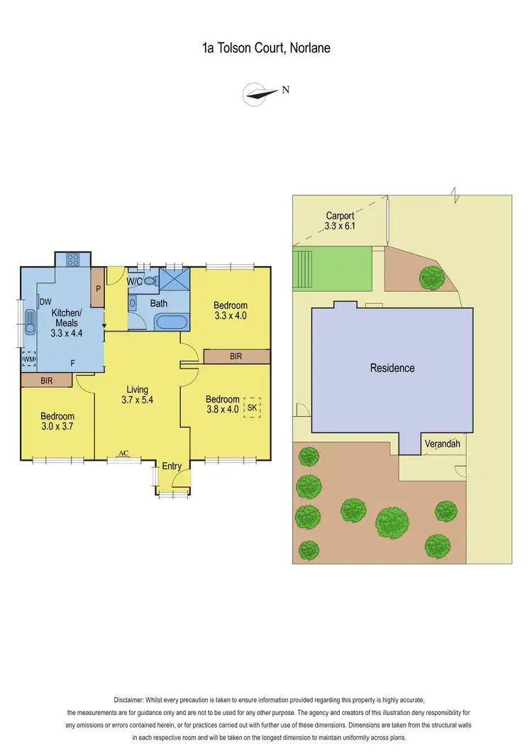 Floorplan of Homely house listing, 1A Tolson Court, Norlane VIC 3214
