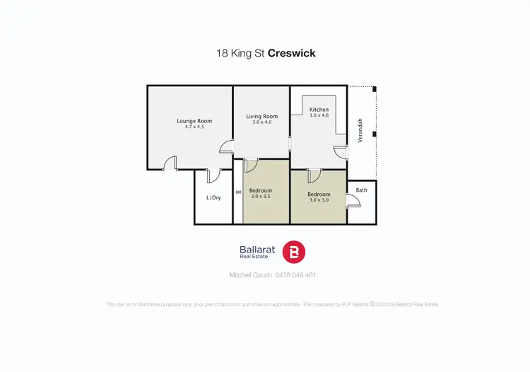 Floorplan of Homely house listing, 18 King Street, Creswick VIC 3363