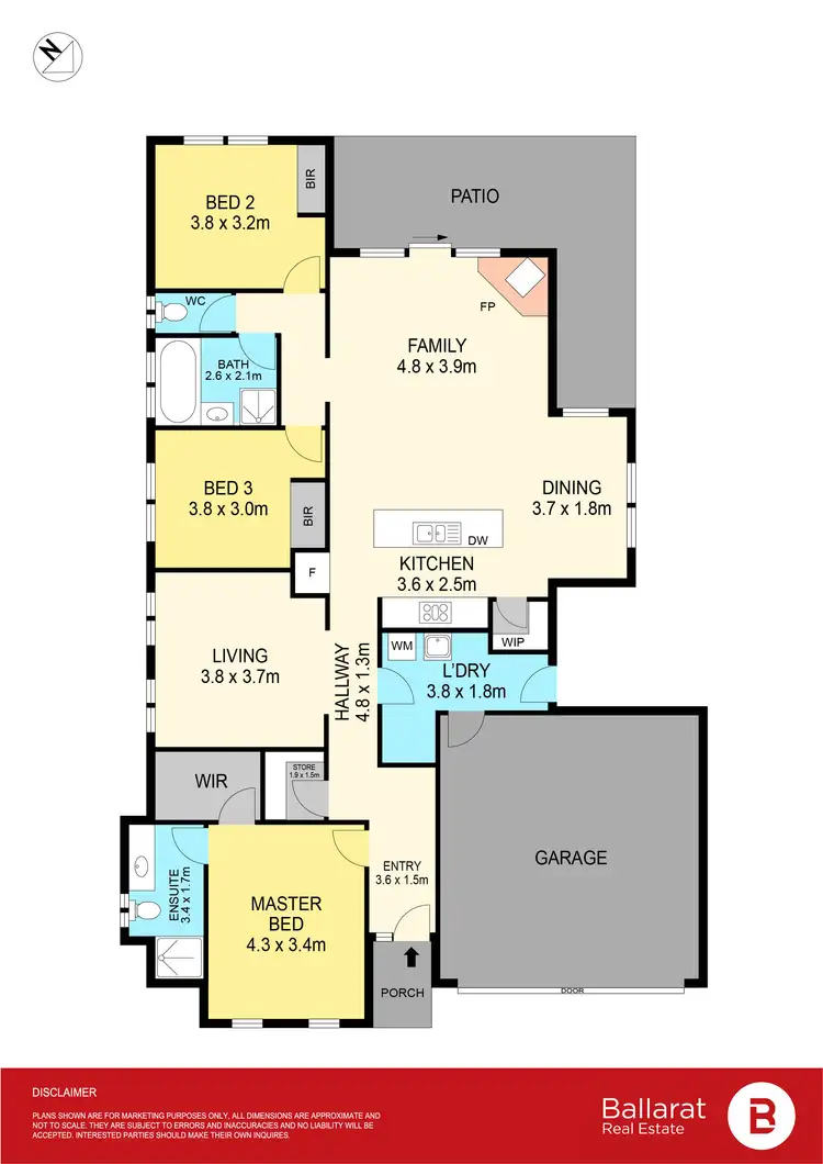 Floorplan of Homely house listing, 6 Darcy Drive, Miners Rest VIC 3352
