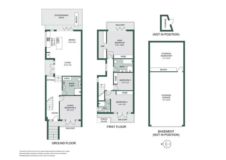 Floorplan of Homely semi-detached listing, 34A Hope Street, Seaforth NSW 2092