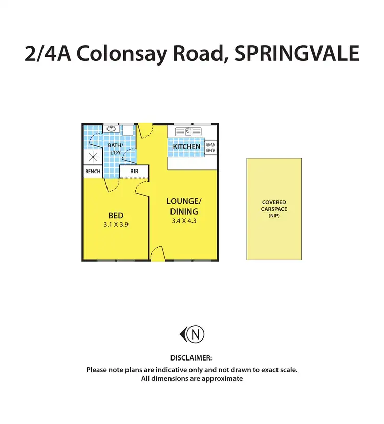 Floorplan of Homely unit listing, 2/4A Colonsay Road, Springvale VIC 3171