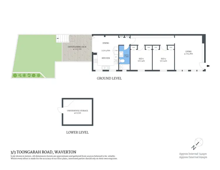 Floorplan of Homely apartment listing, 3/3 Toongarah Road, Waverton NSW 2060