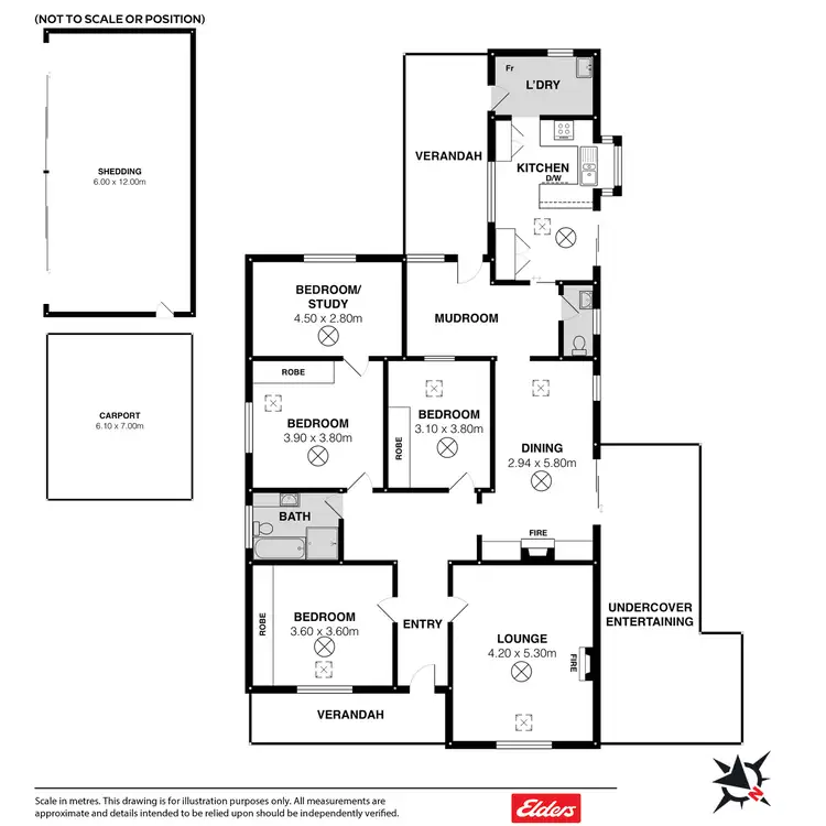 Floorplan of Homely rural property listing, 2116 Victor Harbor Road, Mount Compass SA 5210