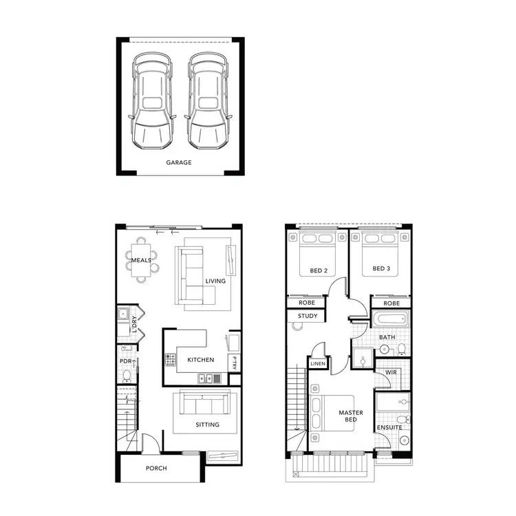 Floorplan of Homely townhouse listing, Lot 28 Wanderer Circuit, Wollert VIC 3750
