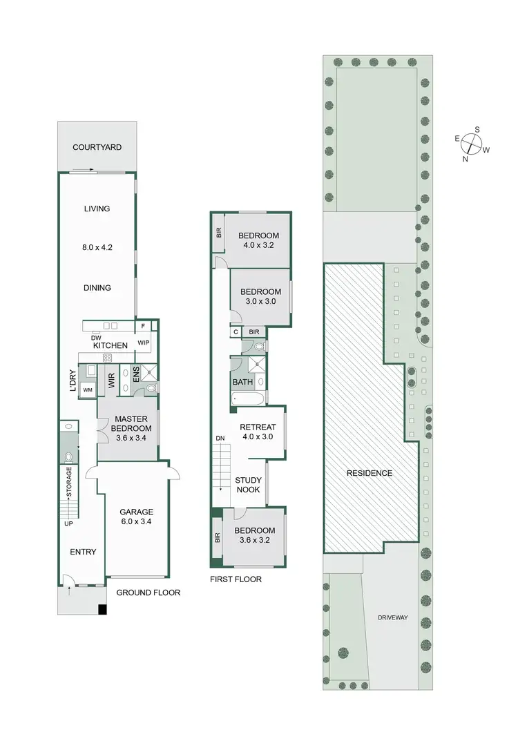 Floorplan of Homely townhouse listing, 32A Fraser Avenue, Edithvale VIC 3196