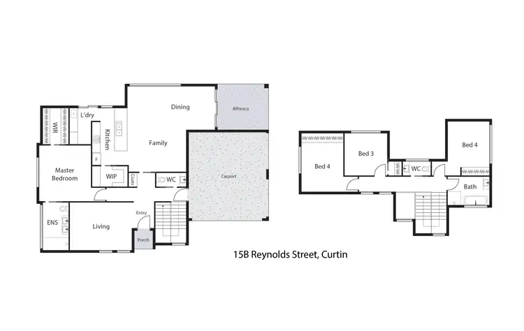 Floorplan of Homely house listing, 15B Reynolds Street, Curtin ACT 2605